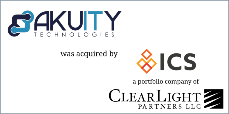 AKUITY Technologies – ICS & Clearlight Partners (Sale)