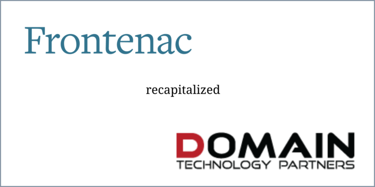 Frontenac – Domain Technology Partners (Acquisition)